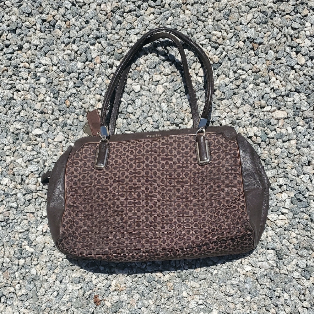 Coach Brown Patterned Shoulder Bag